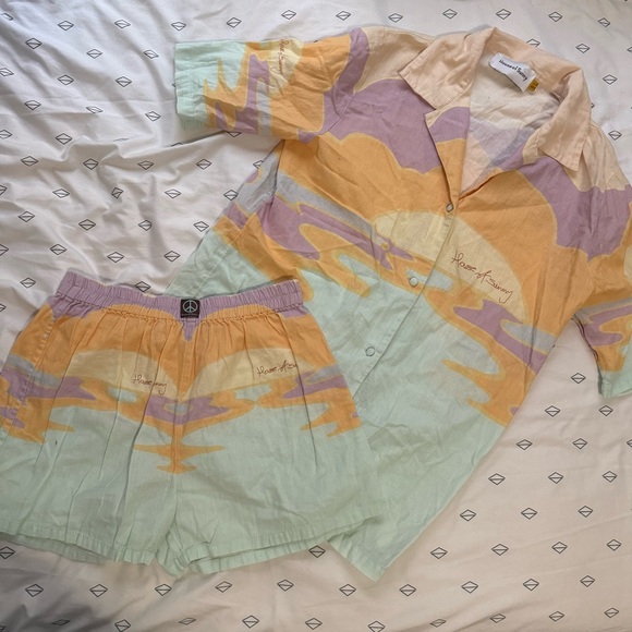 House of Sunny SET Hawaiian Day Tripper Button Down Shirt and Boxer Shorts - Picture 7 of 10